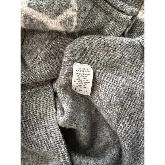 LABEL+THREAD Cashmere Wool Peace Out Zip Up Hoodie | Size Small - Picture 8 of 8